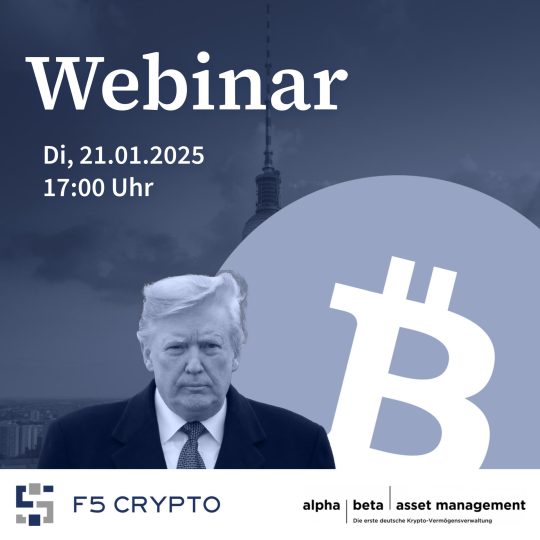 Kostenloses Krypto-Webinar am Dienstag, den 21.01.2025, um 17:00 Uhr – jetzt anmelden!